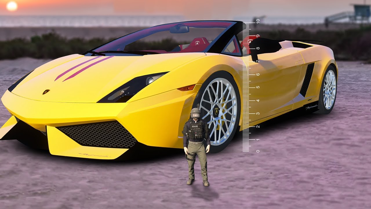 50 FOOT lambo RUNS over cops  | GTA 5 RP