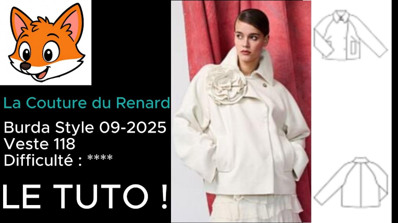 Tuto pas à pas de la veste 118 burda 9-25