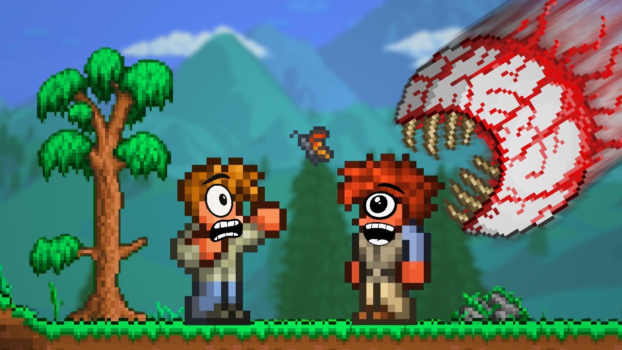 Absolute Noob Tries Beating Terraria Master Mode | Full Movie