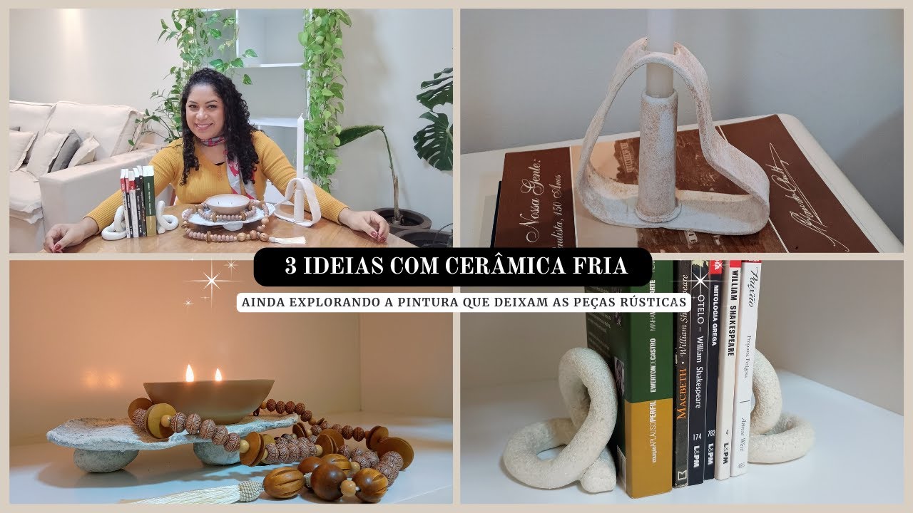 DIY - 3 Ideias com Cerâmica Fria - Faça Você Mesmo
