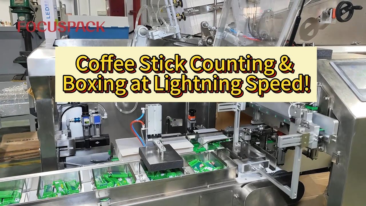 Coffee Stick Counting & Boxing at Lightning Speed! | Fully Automated Packaging System 