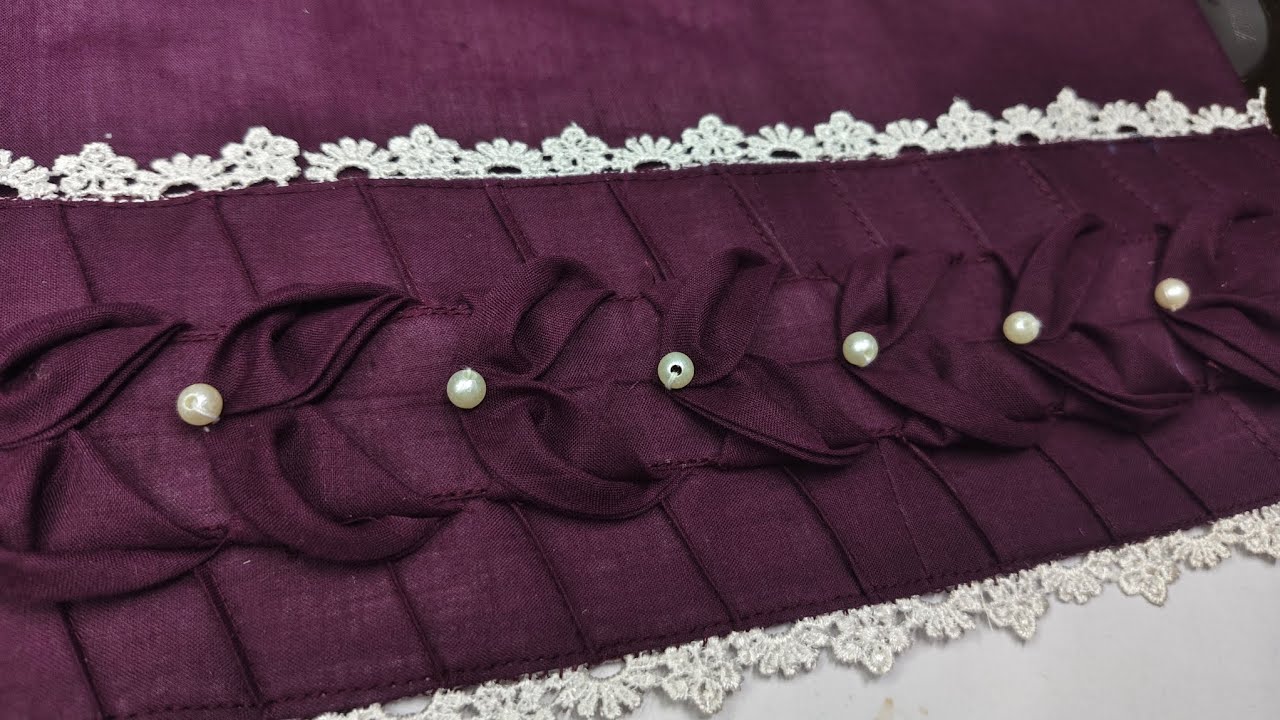 Sewing tips and tricks 😉 suit ke Daman me Ne design /