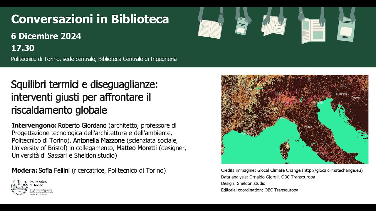 Conversazioni in Biblioteca | Squilibri termici e diseguaglianze