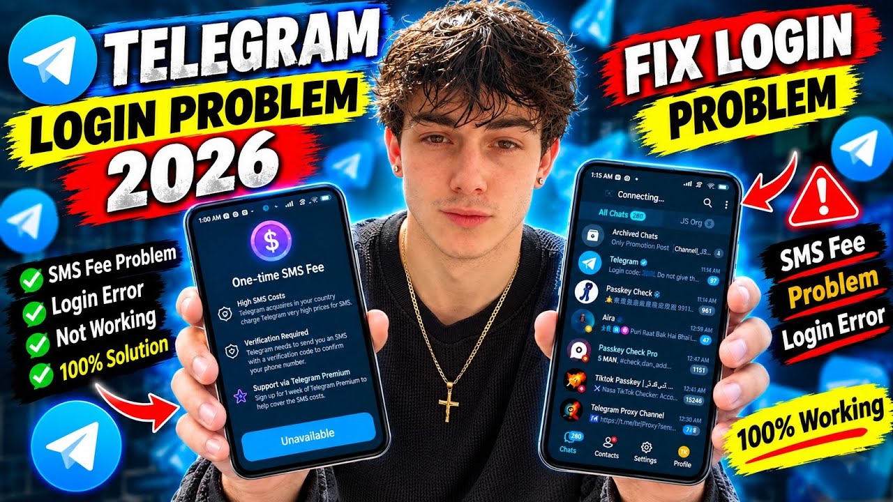 Проблема со SMS-комиссией в Telegram РЕШЕНА! | Как войти без оплаты SMS (2026) Исправить Telegram