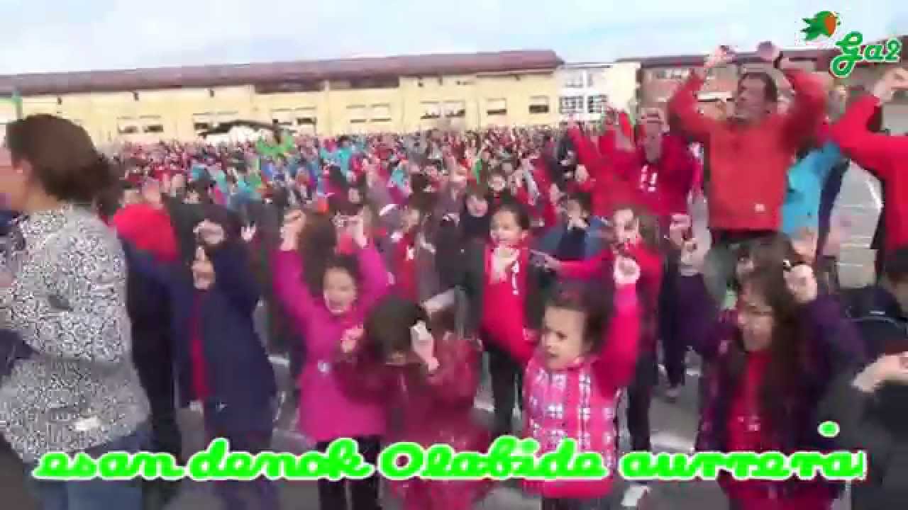 Ahotsu flashmob Olabide ikastola
