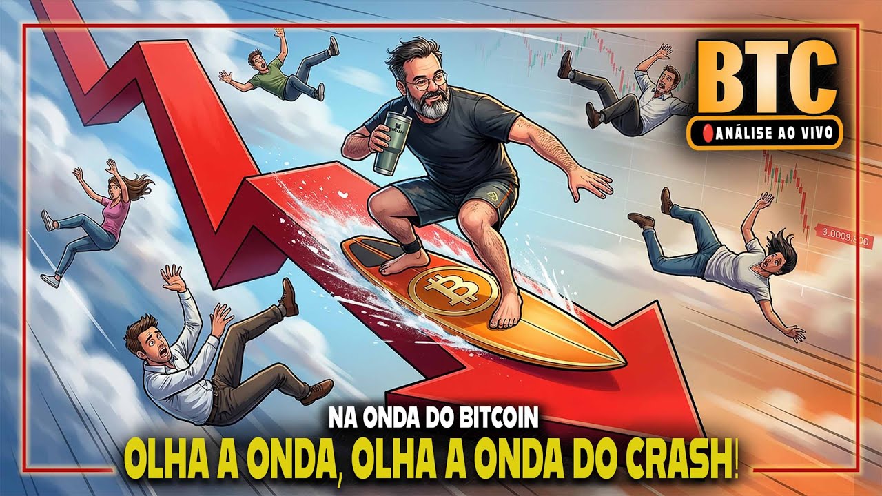 BITCOIN CORRIGINDO - O QUE FAZER AGORA? 🔴  AN&Aacute;LISE AO VIVO DO BTC