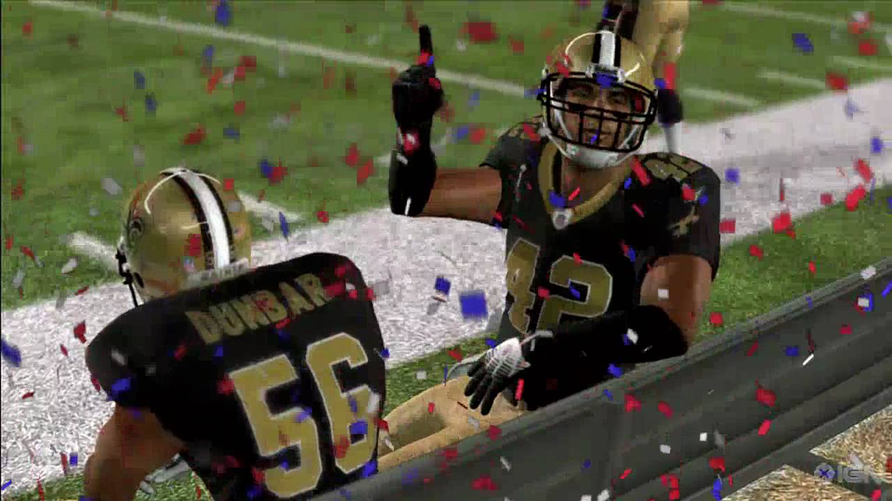 President Obama in Madden NFL 11 - Saints Celebration