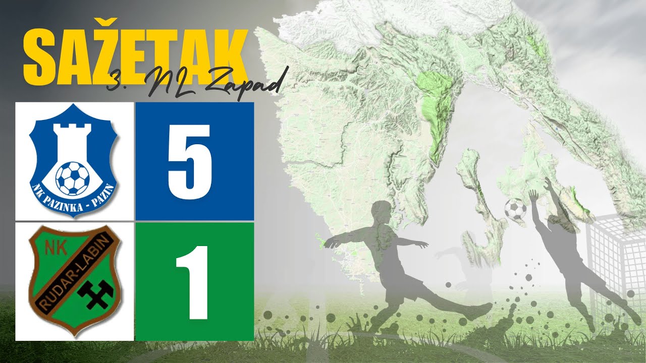 3.NL ZAPAD | 20.kolo | NK Pazinka-Pazin v NK Rudar Labin | 5:1