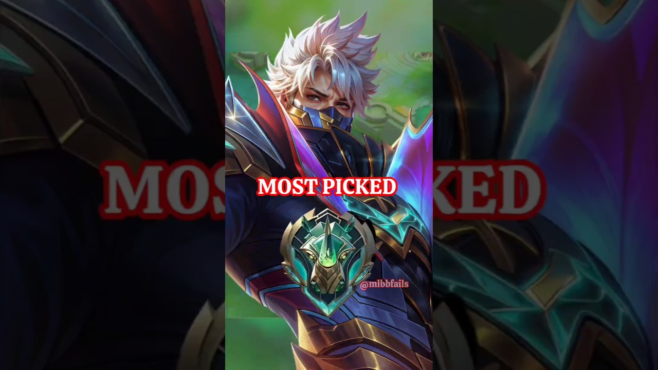 Most picked heroes in Epic #shorts #mobalegends5v5 #moba5v5english #moba5v5pippin #fyp