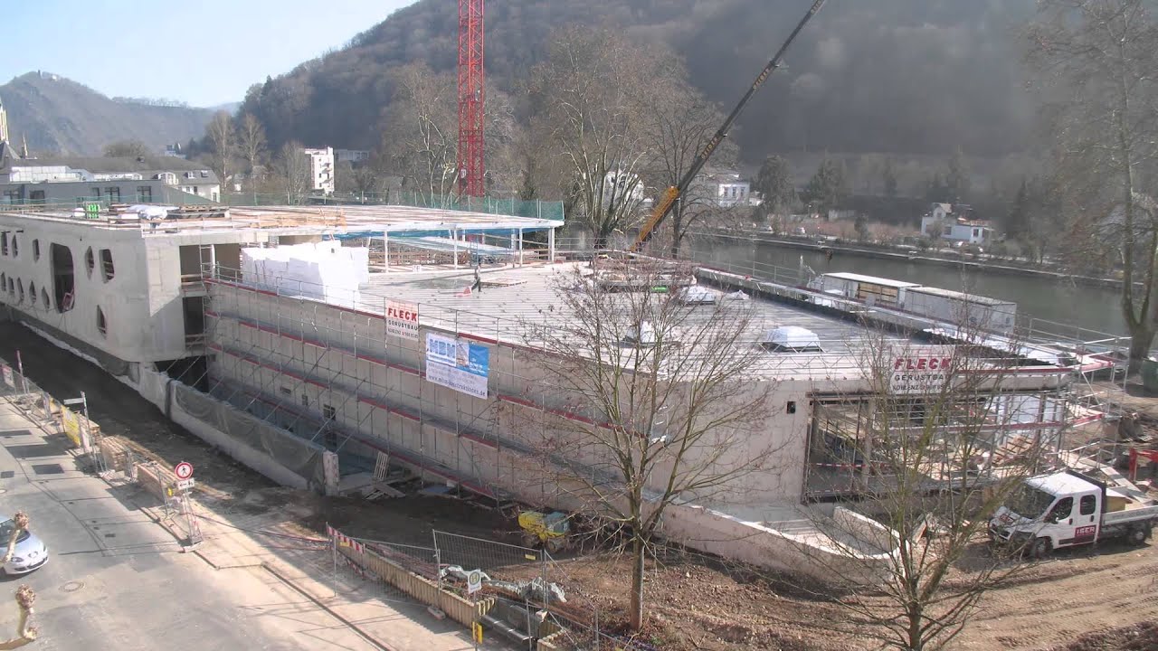 Emser Therme Zeitraffer Baugeschichte und -fortschritt kurz
