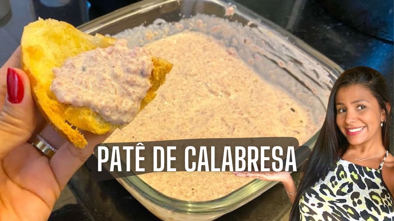 PAT&Ecirc; DE CALABRESA | APENAS 2 INGREDIENTES | RECEITA PETISCO F&Aacute;CIL E SIMPLES | AMANDA ELIS