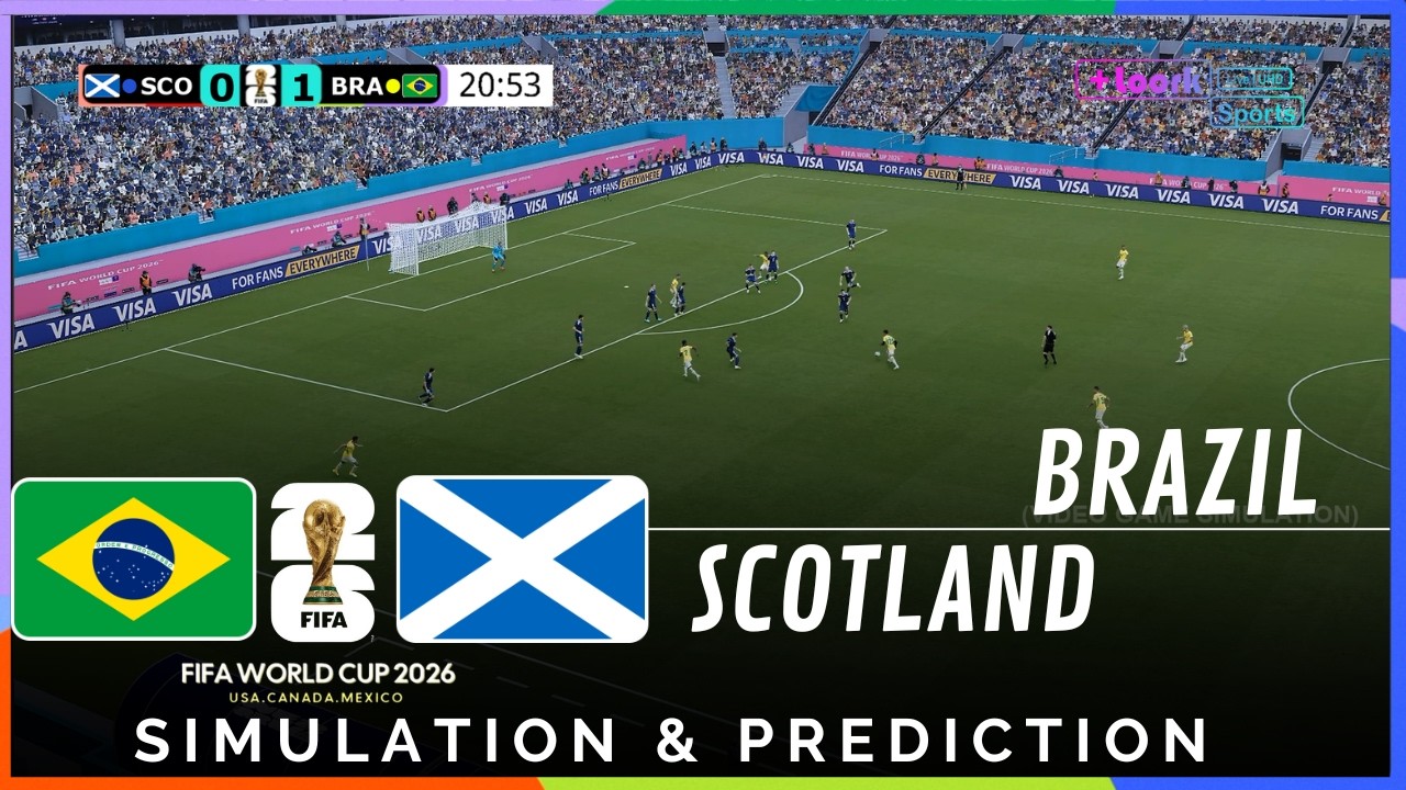 ⚽ Brazil vs Scotland | 2026 World Cup | Realistic Prediction and Recreation (Gameplay)