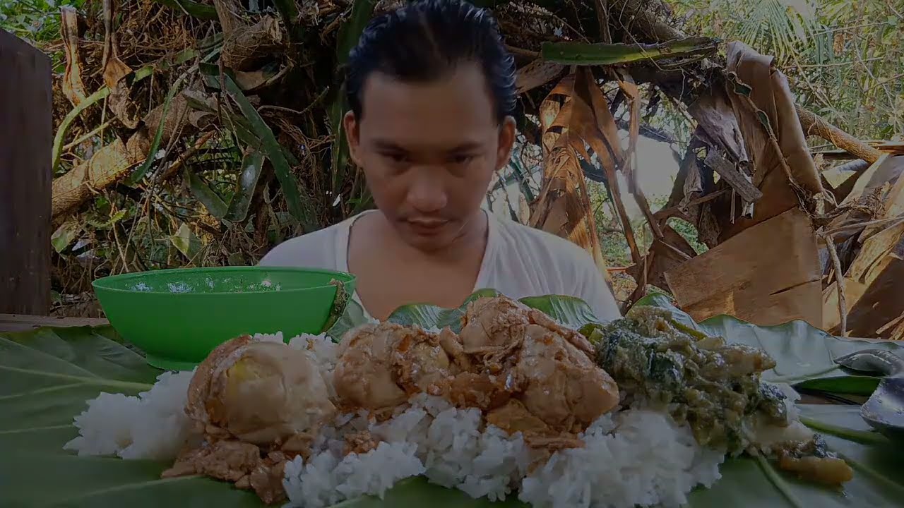 Adobong itlog at Laing | Mukbang | road to 1 million views