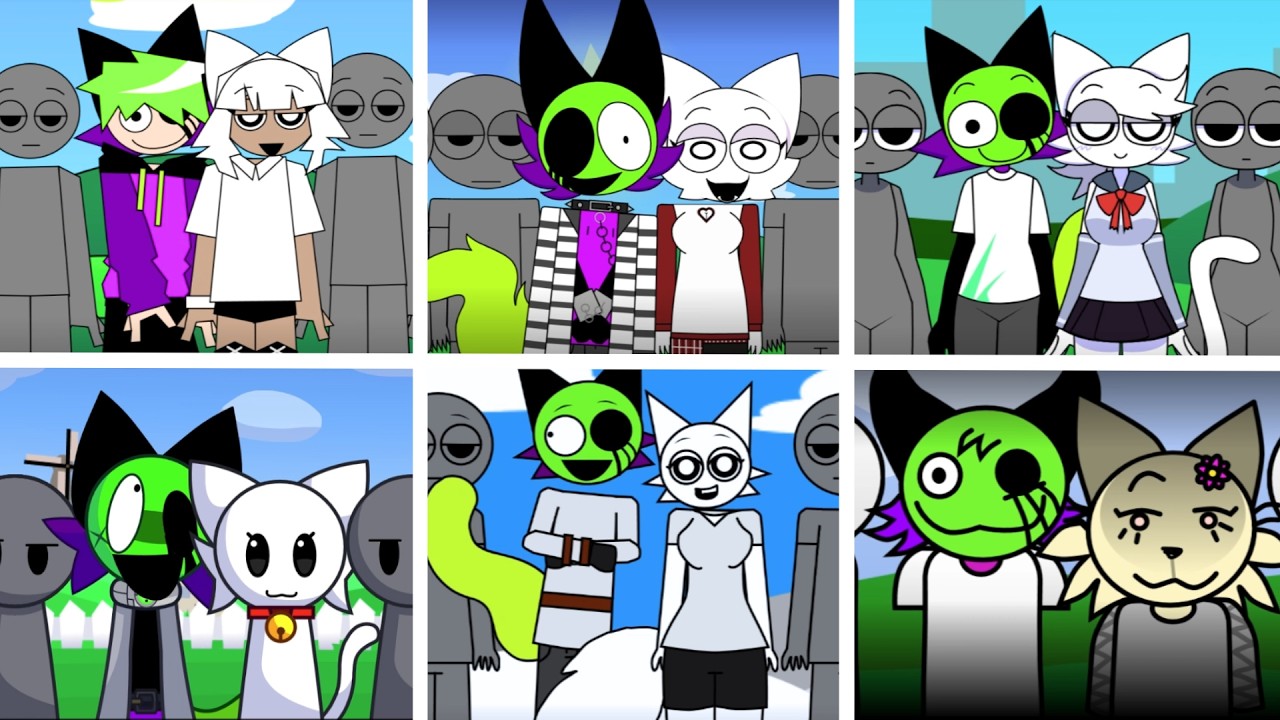 Sprunki - Incredibox but ONLY ACID and WENDA in ALL Human Mods