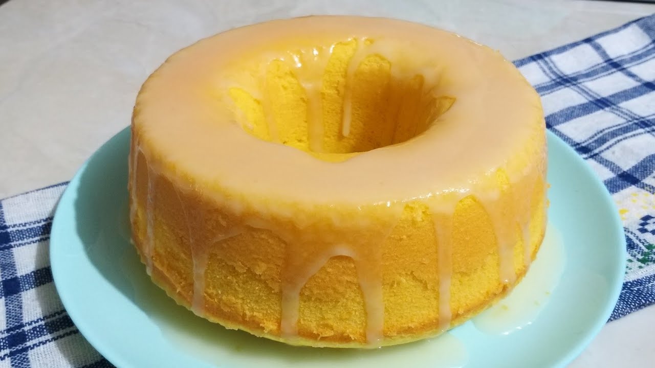 Bolu lemon panggang lembut & segar