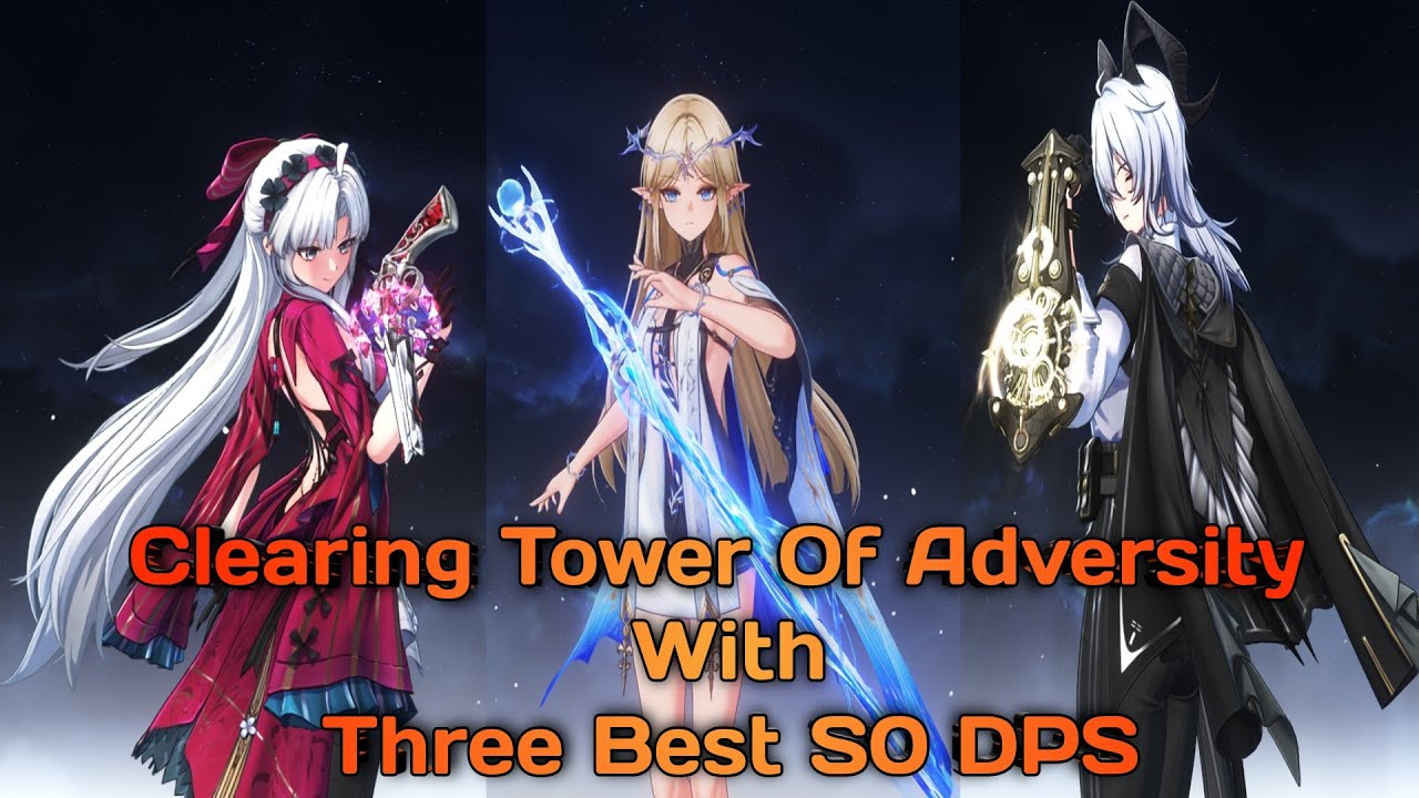 Clearing Tower Of Adversity With Three Strongest S0R1 DPS || [Wuthring Waves] ||