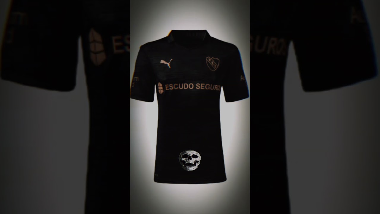 Independiente y la camiseta 2017 negra y dorada.