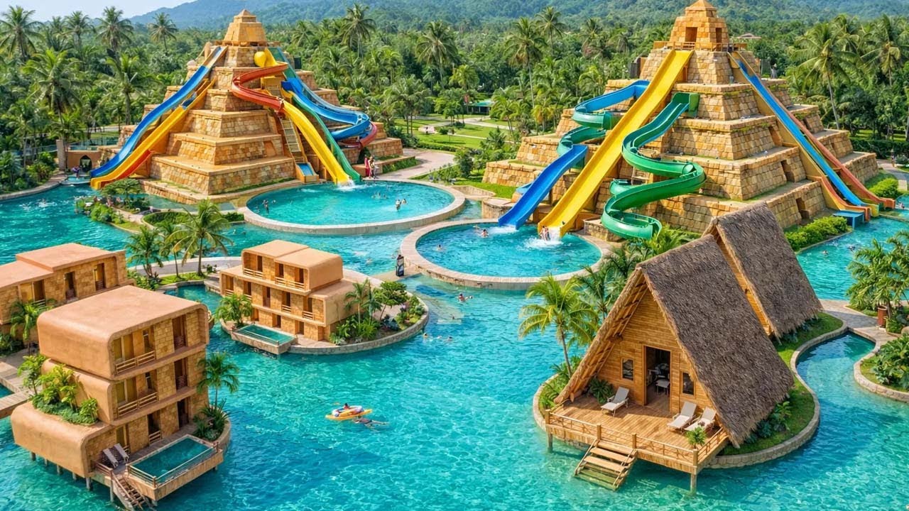 300 Days to Build a 5-Star Pyramid Resort with an Infinity Pool Using Only the Most Basic Tools