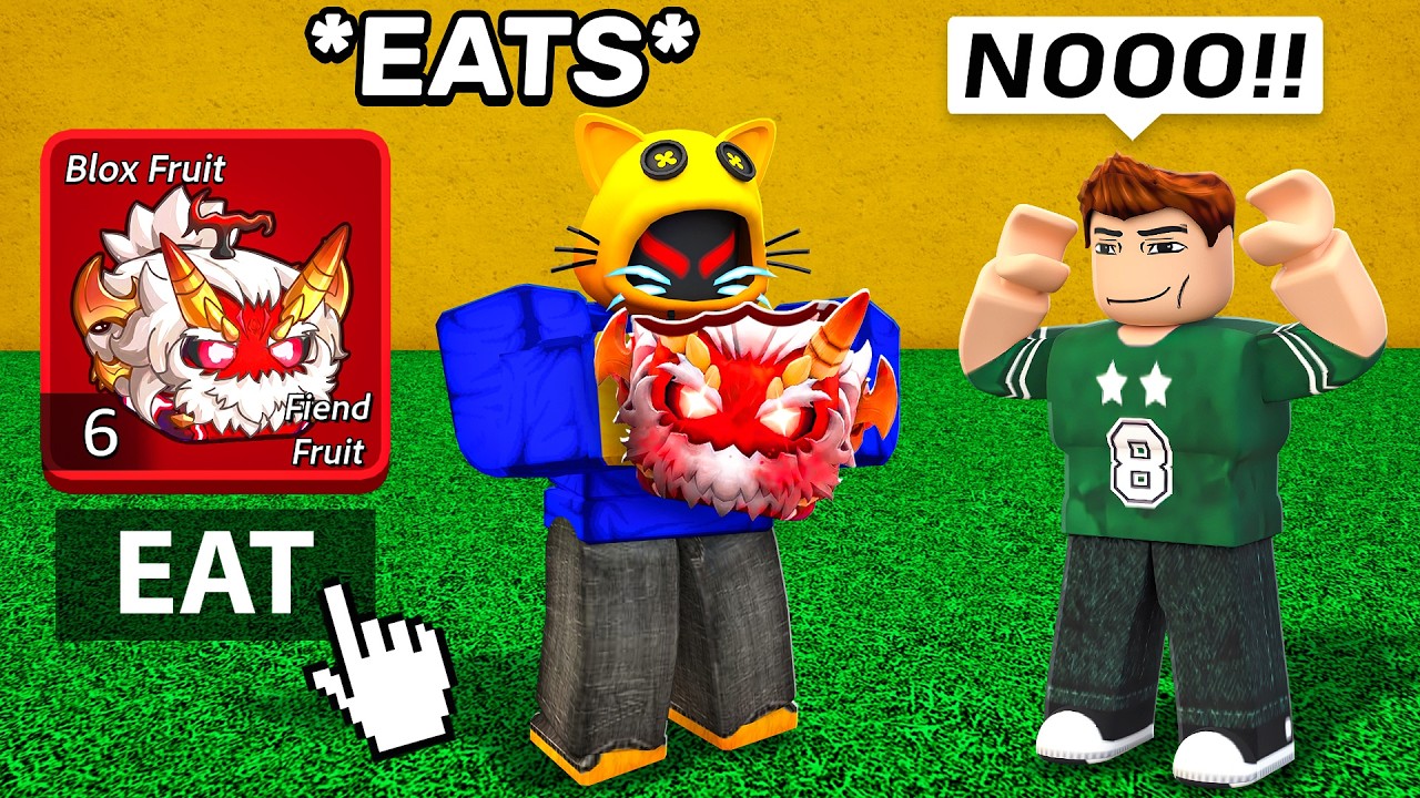 Eating FIEND FRUIT In Front Of DESPERATE SCAMMERS.. (Blox Fruits)