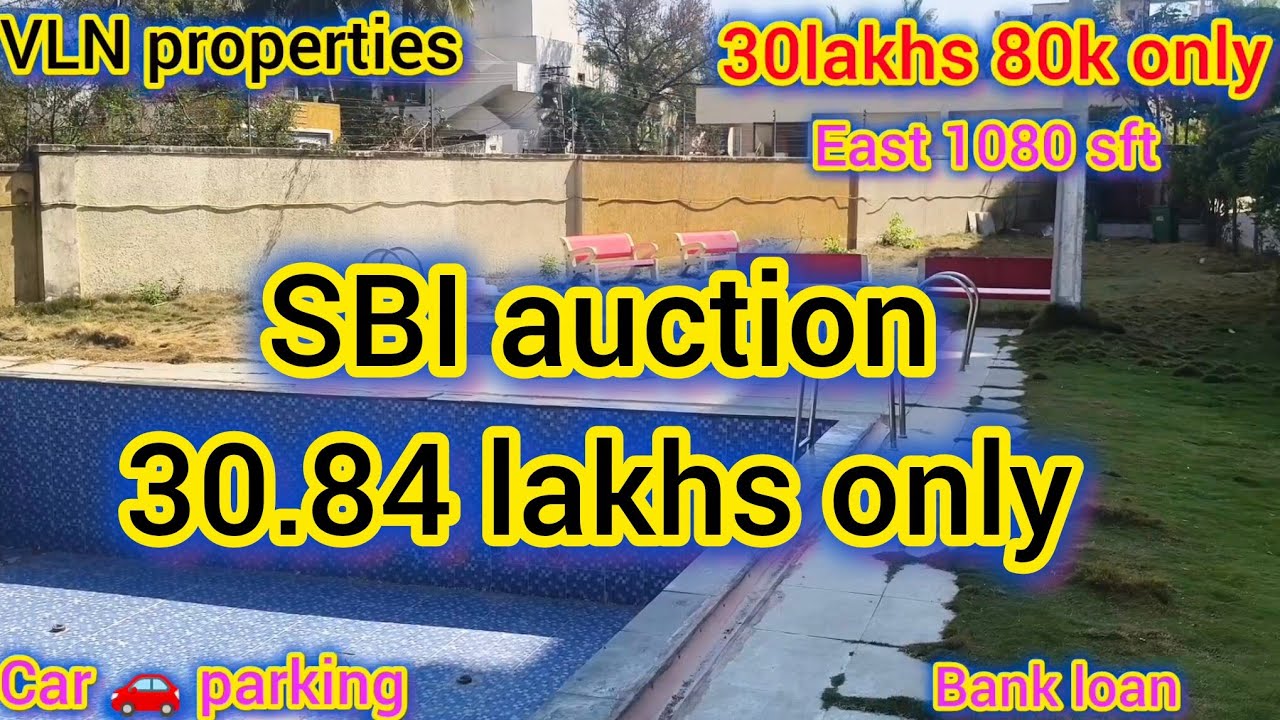 SBI action #2BHK #East 1080 SFT #30.84 lakhs only #Uppal #