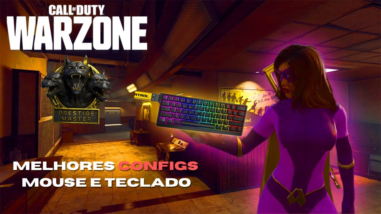 AS MELHORES CONFIGURAÇÕES PARA MOUSE E TECLADO NO WARZONE 4 (+fps e -input lag) !! GUSTAVXZ