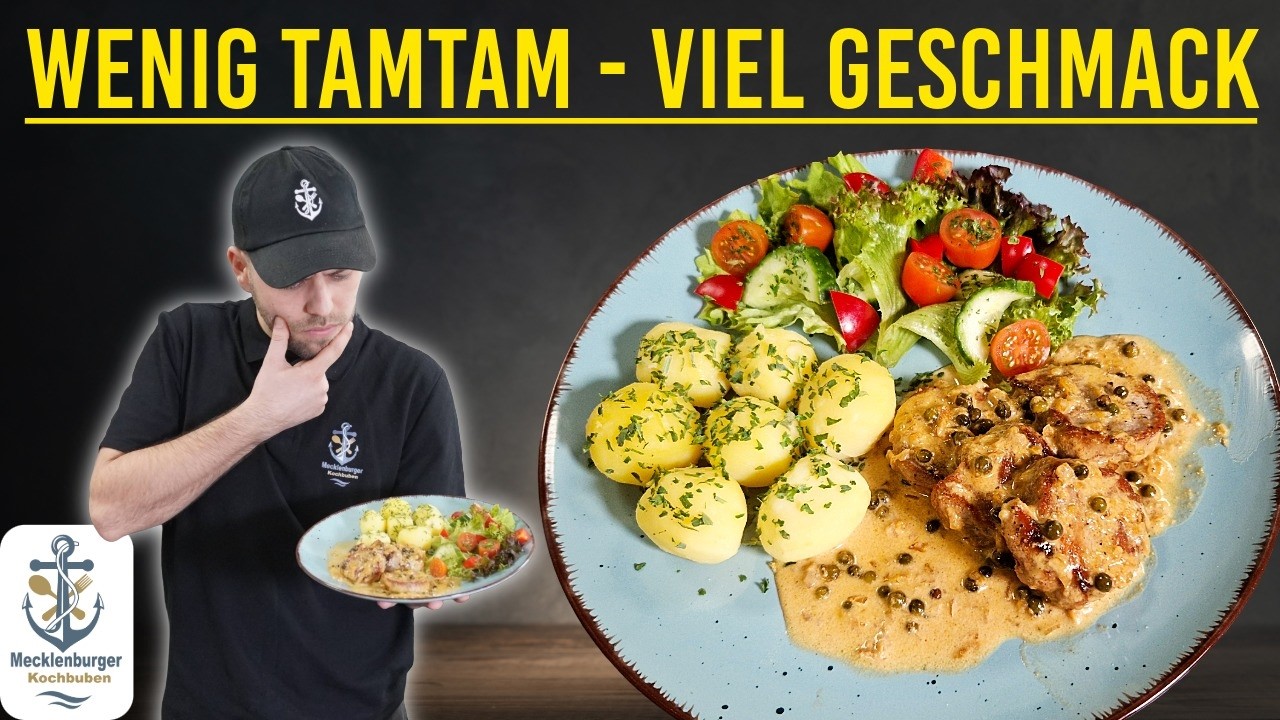 Schweinefilet in Pfefferrahmsoße - und die Soße macht alles aus