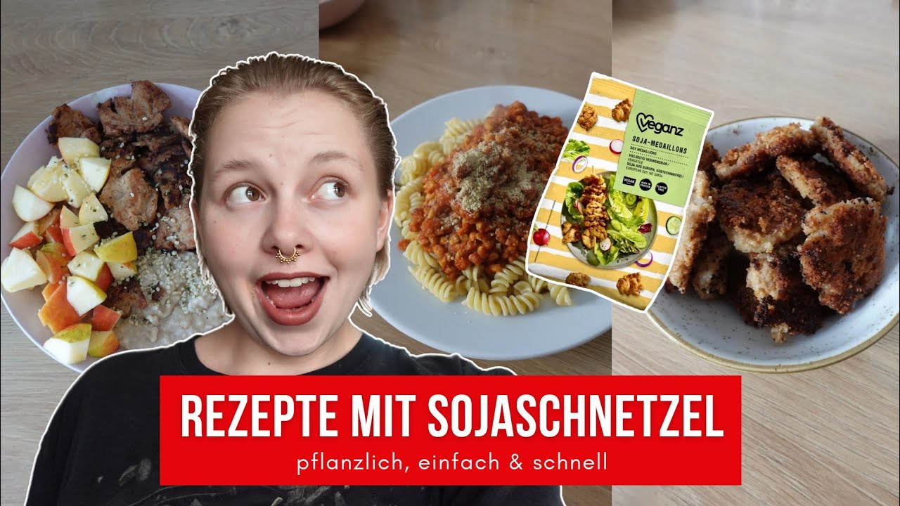 Sojaschnetzel zubereiten (3 einfache vegane Rezepte) 🍝🌱