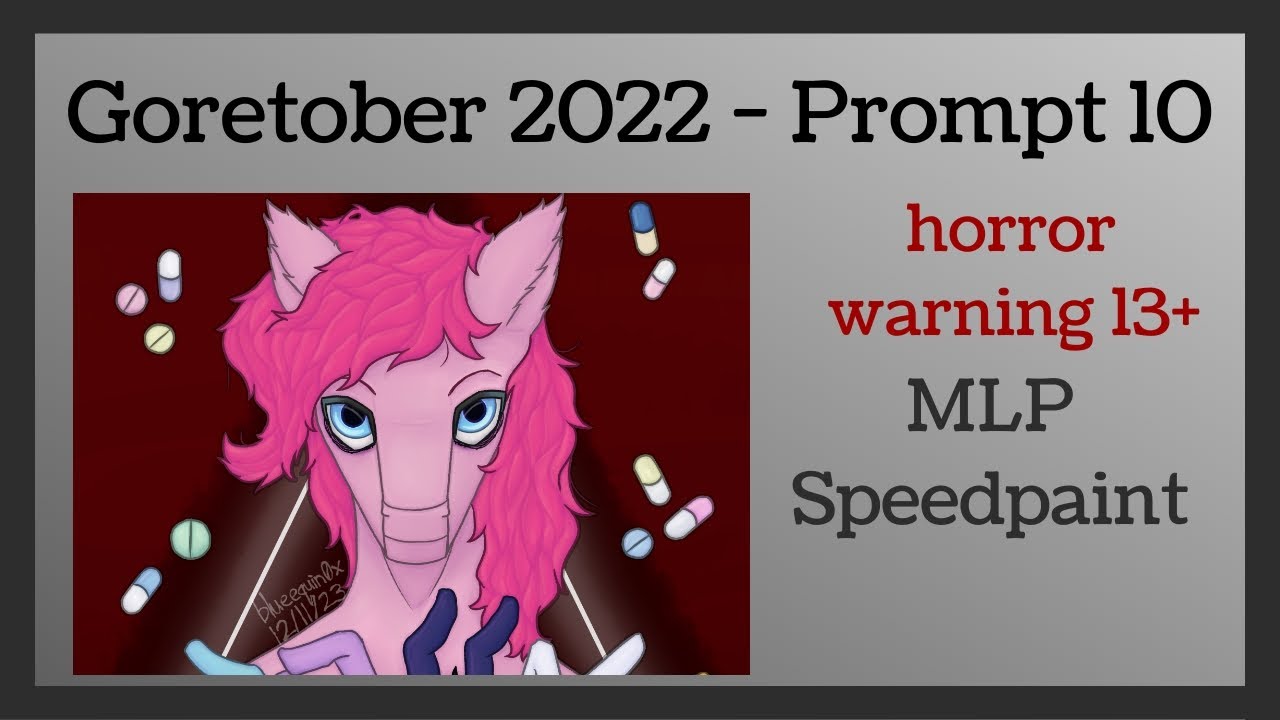 [Light Horror] Goretober Day 10 - Nightmare [MLP / Grimdark SpeedPaint]