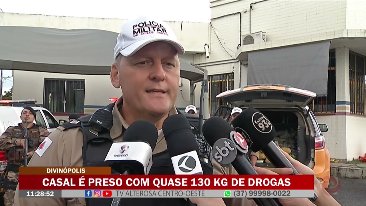 Divinópolis: Casal é preso com quase 130kg de drogas