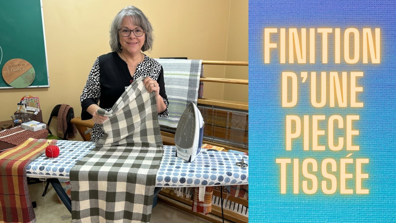 Tissage au métier-Finition d’une pièce🌷