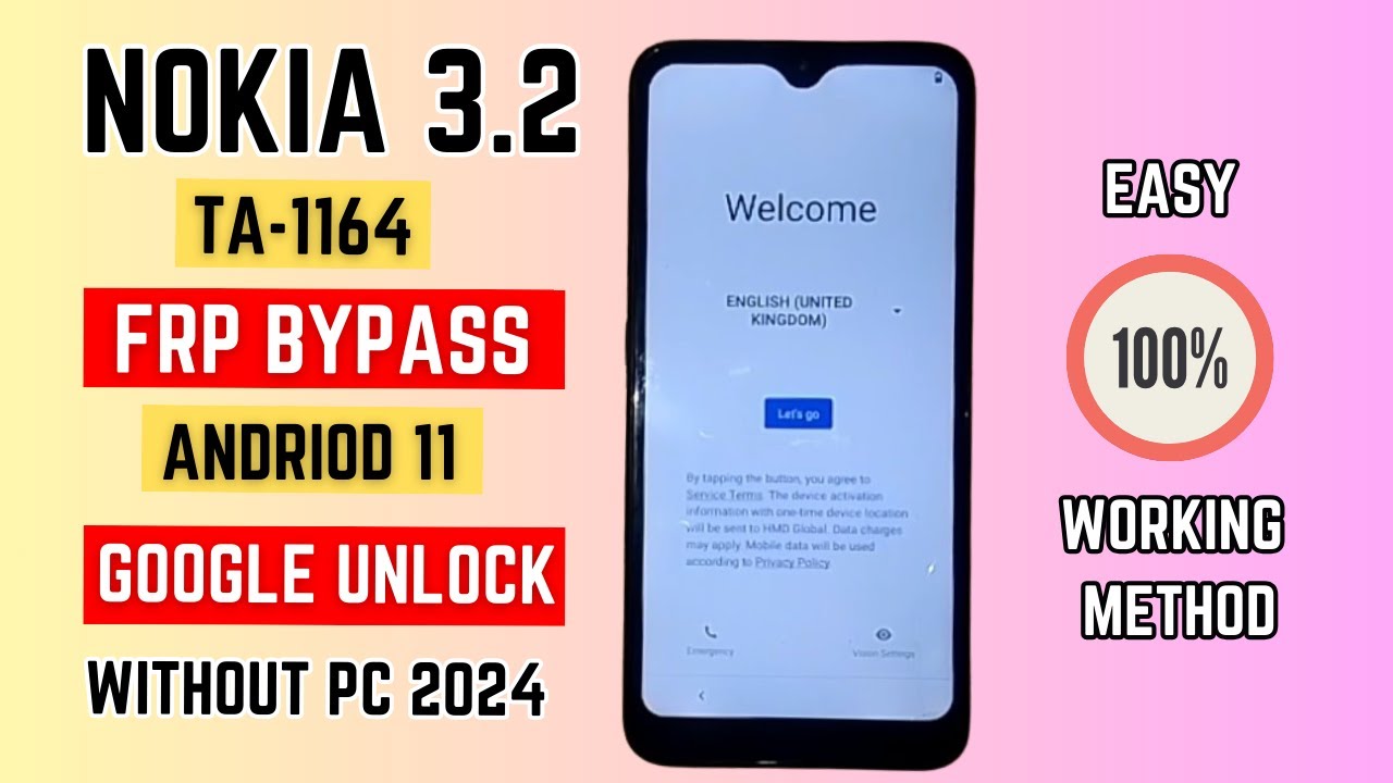 Nokia 3.2 FRP Bypass Android 11 || Nokia 3.2 TA-1164 Google Bypass ❌🖥️❌ 2024