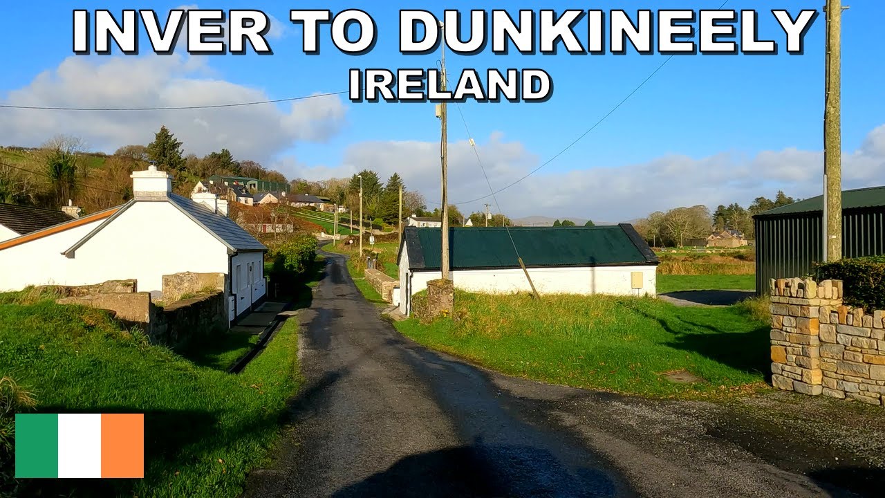 DRIVING from INVER VILLAGE to DUNKINEELY VILLAGE in IRELAND 🇮🇪 4K (60fps)