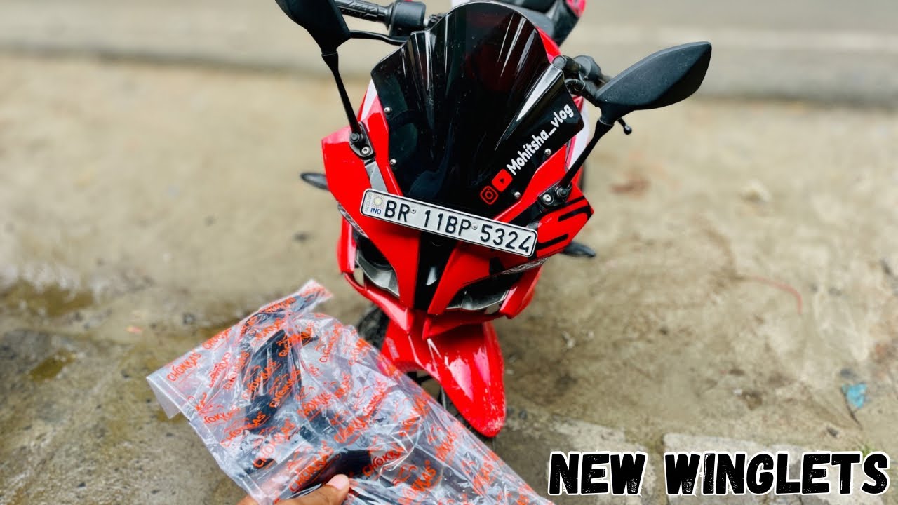 NEW PULSER RS 200 BLACK 💥/ 2025 WINGLET INSTALATION VIDEO 🥵 