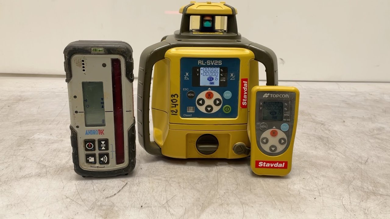 Köp Tvåfallslaser & mottagare Topcon , Androtec RL-SV2S , MYR-125RF på Klaravik