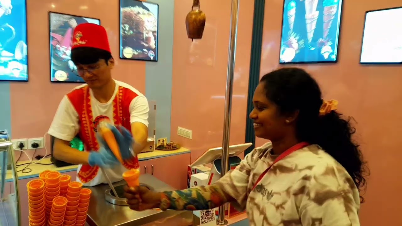 Turkish Icecream At Kadavanthra #turkishicecream #youtubevideo 