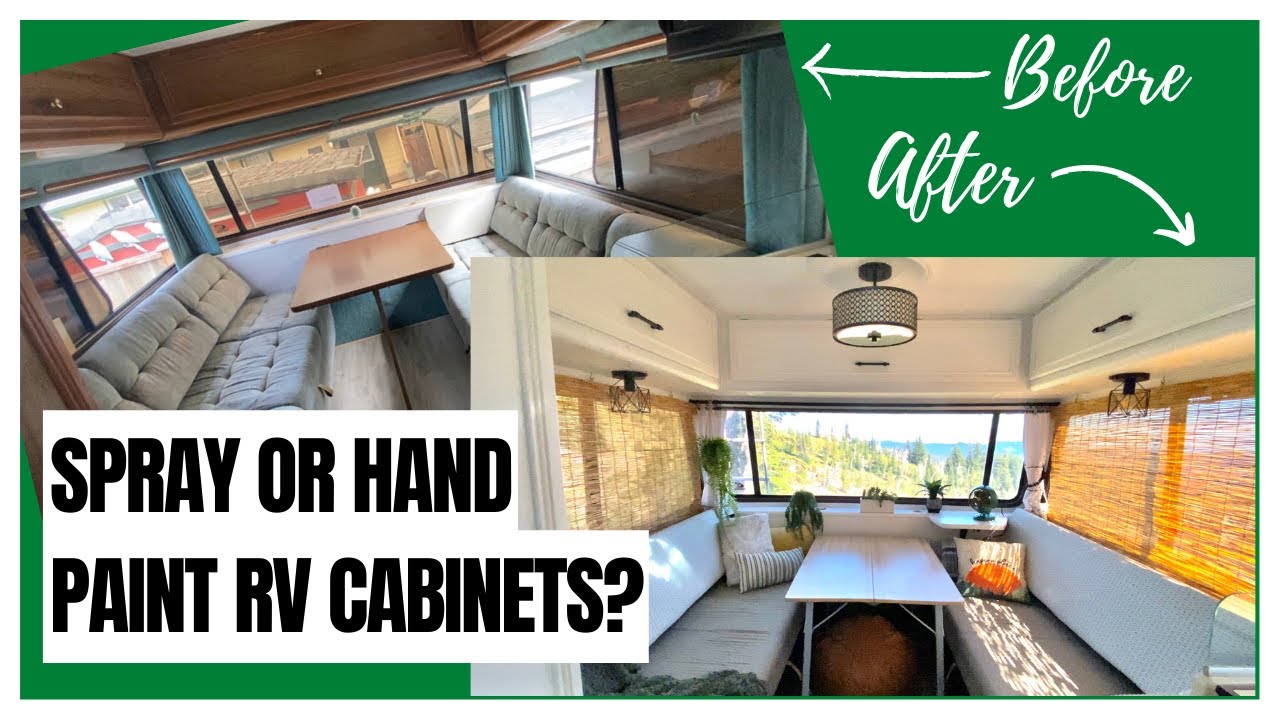 Spray or hand paint RV cabinets?