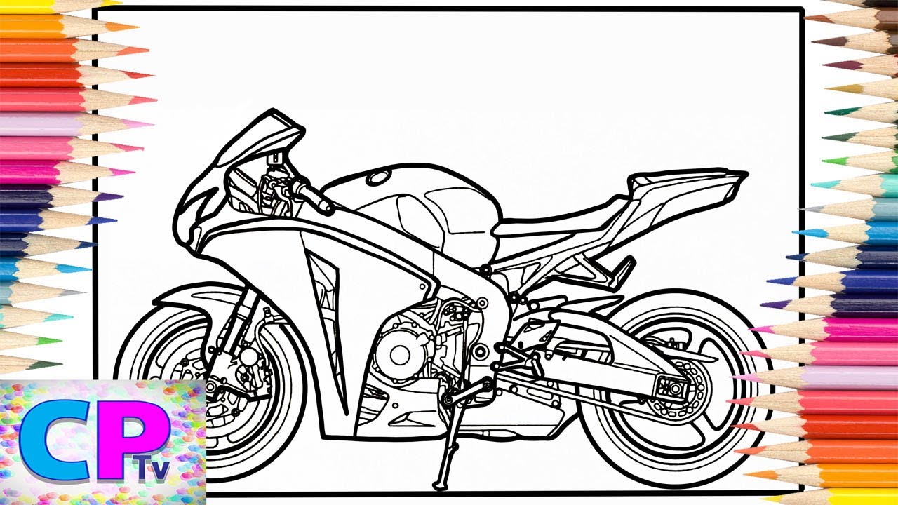 Honda CBR 1000rr Coloring Pages/Fast Motorbike Coloring Pages/Anna Yvette - Red Line [NCS Release]