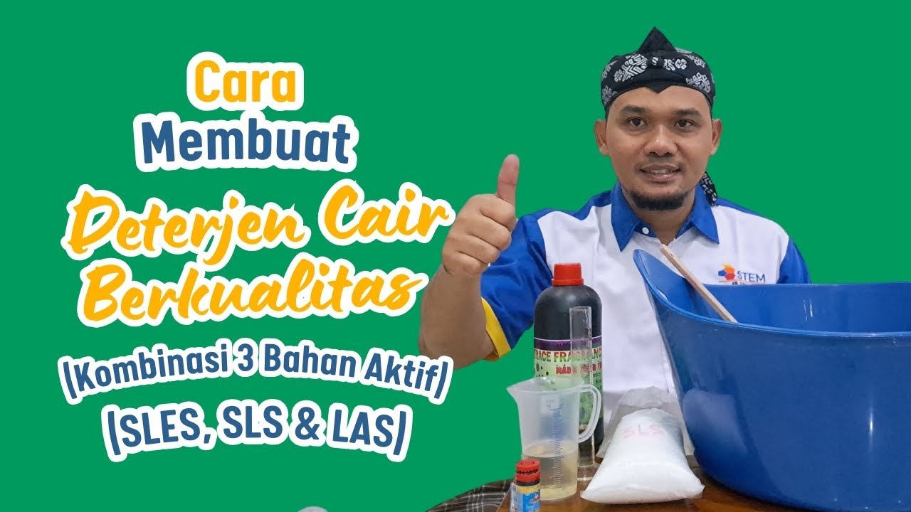 Bongkar Cara Membuat Deterjen Cair Berkualitas Dengan Tiga Buah Surfaktan