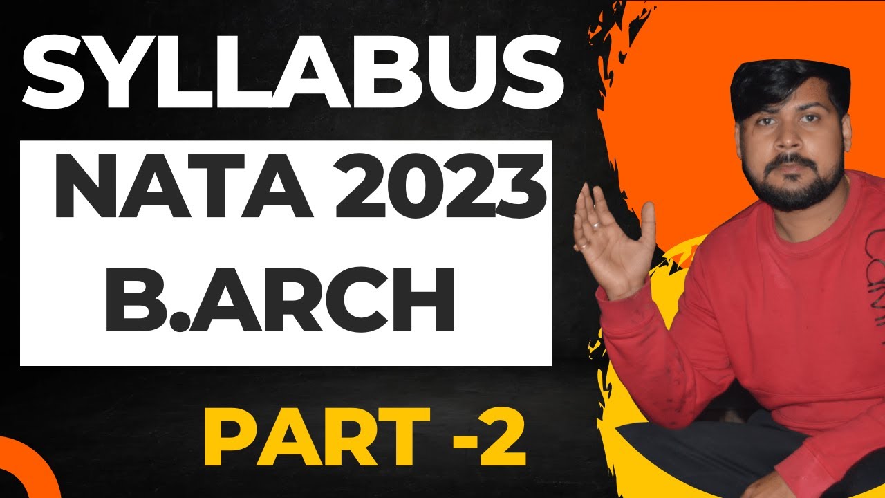 Syllabus for NATA 2023 || B.Arch- 2023  part --- 2  #nata2023