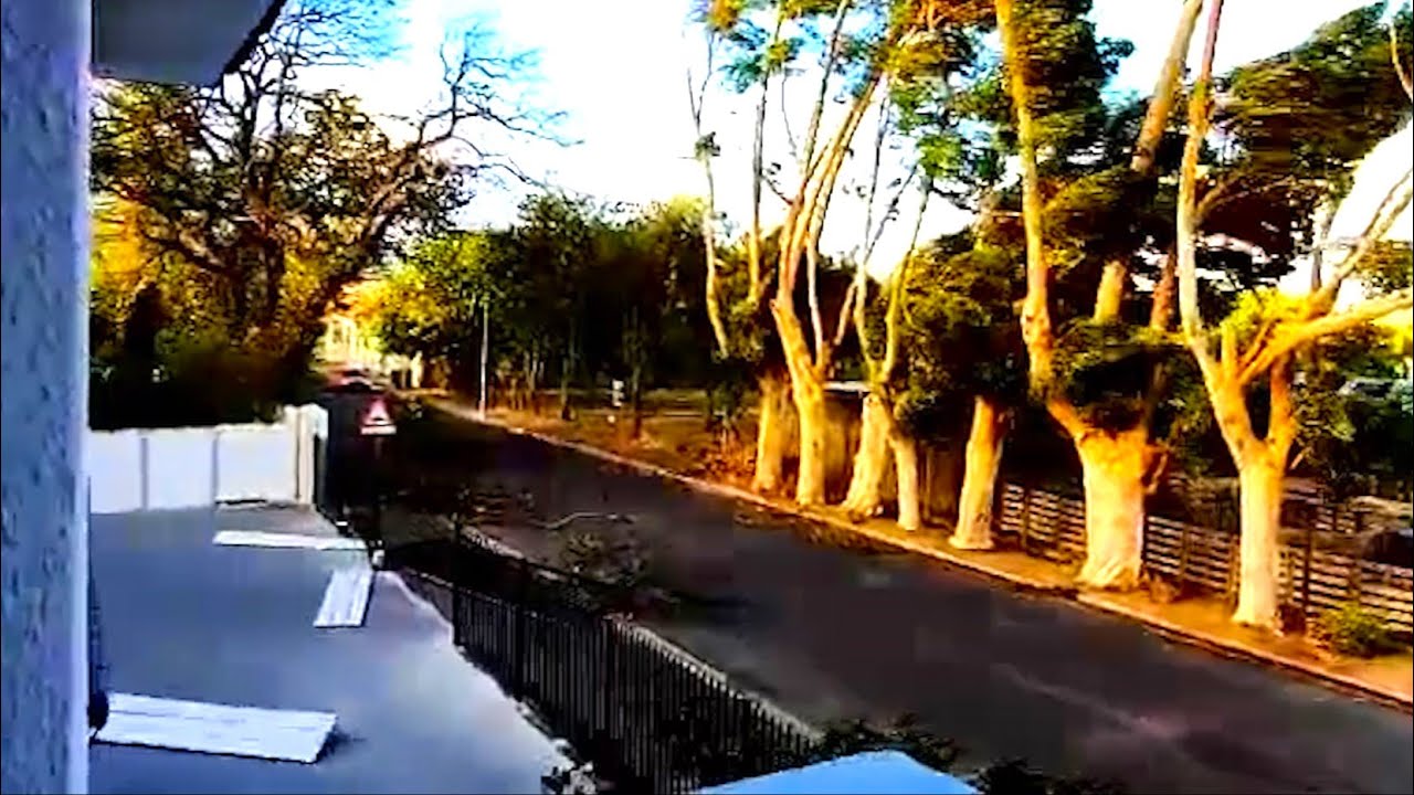 Heavy wind and big waves in Cape Town, South Africa