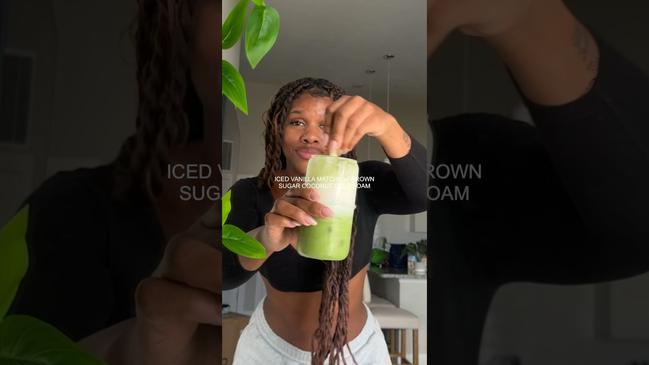 STARBUCKS VANILLA MATCHA | *at home recipe