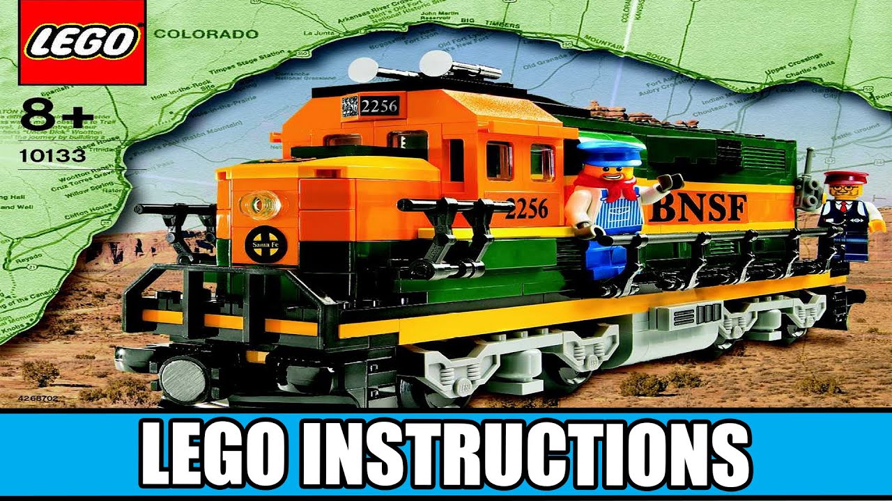 LEGO Instructions | City | 10133 | Burlington Northern Santa Fe (BNSF) Locomotive