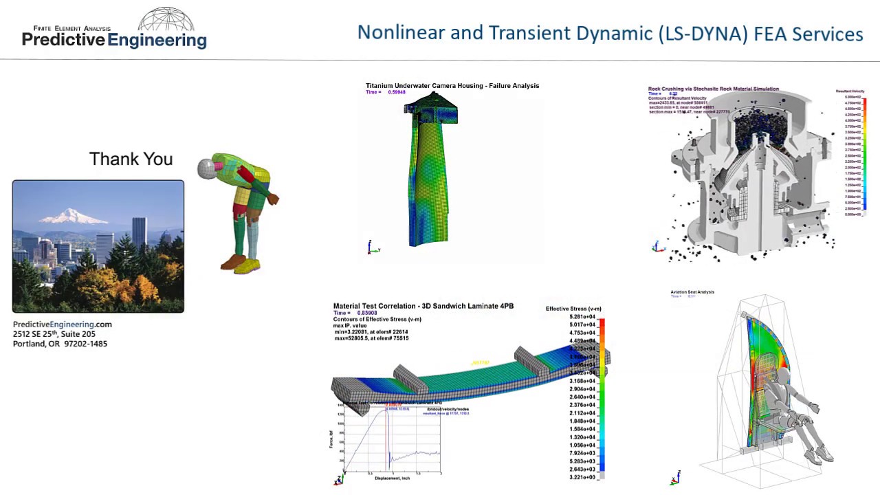 Predictive Engineering Nonlinear and Transient Dynamic FEA Consulting Services
