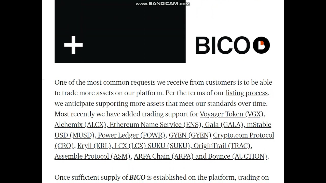 Biconomy (BICO) is launching on Coinbase Pro   -  Coinbase  NEWS