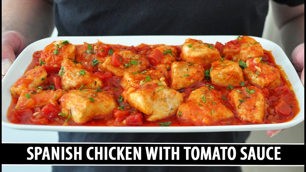 Курица по-испански в томатном соусе | Классический рецепт Pollo con Tomate
