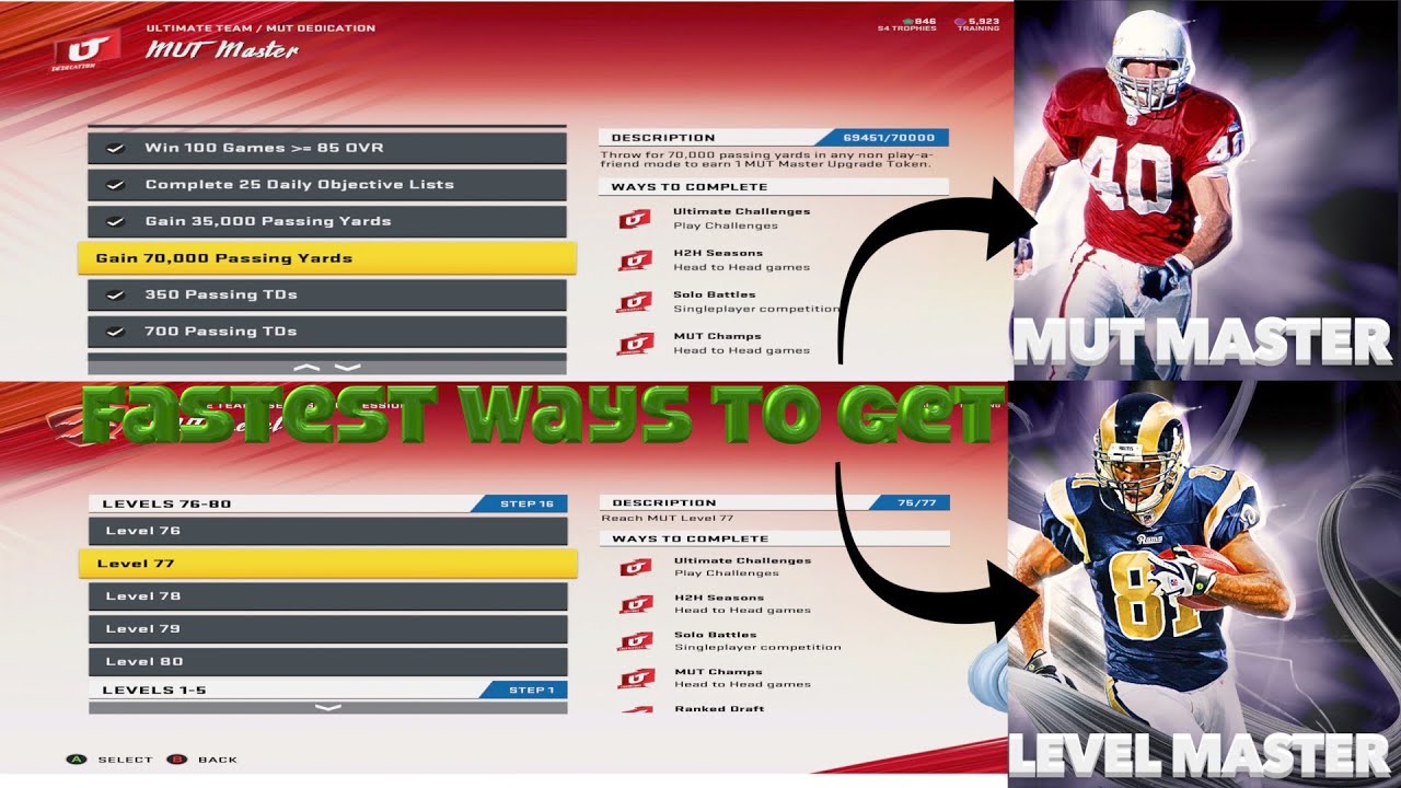 Fastest ways to get MUT Master, and MUT LEVEL Master in Madden 20!!!