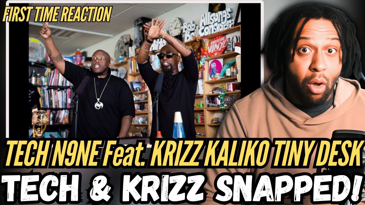 🔥 First Time REACTING to Tech N9ne & Krizz Kaliko – NPR Tiny Desk Concert | INSANE ENERGY!