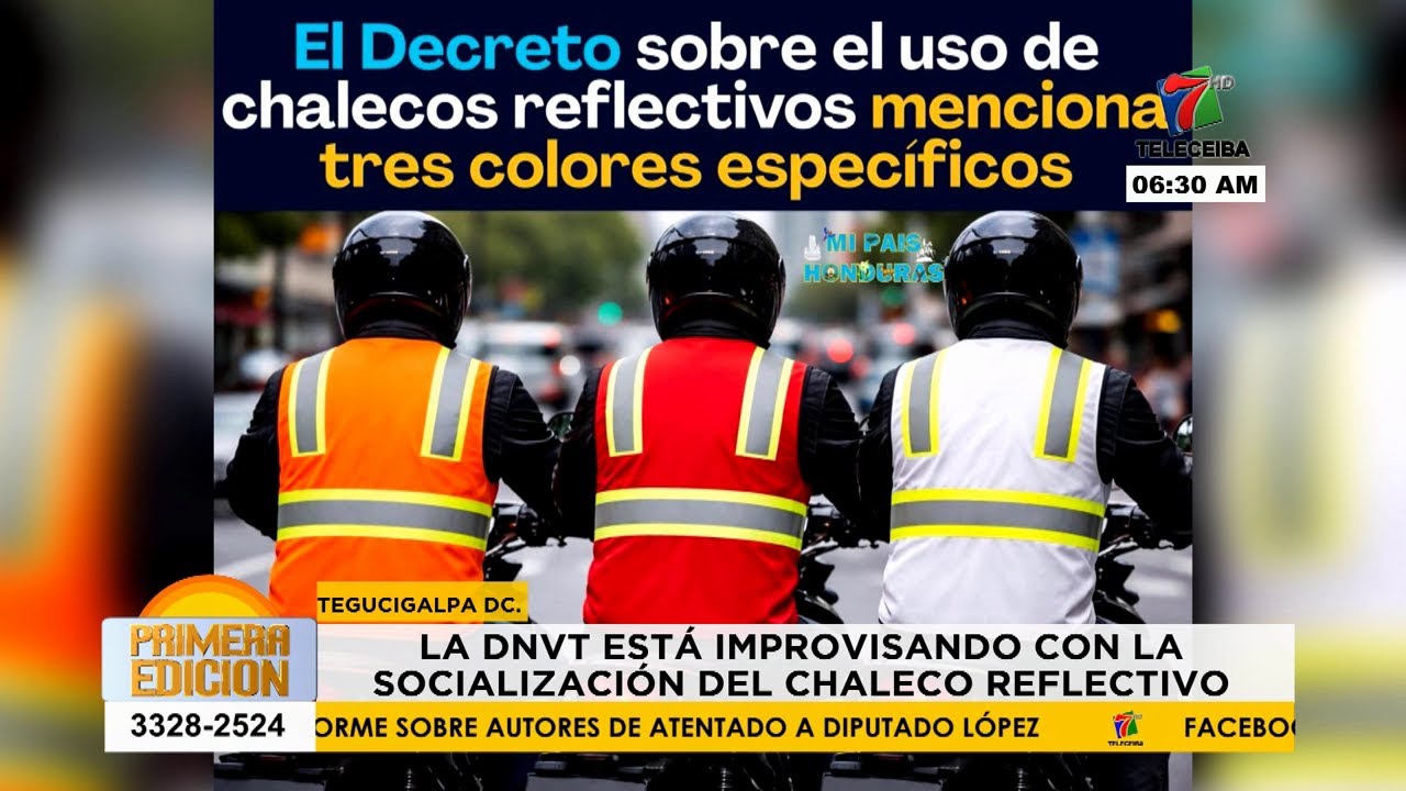 DNVT está improvisando con la socialización del chaleco reflectivo