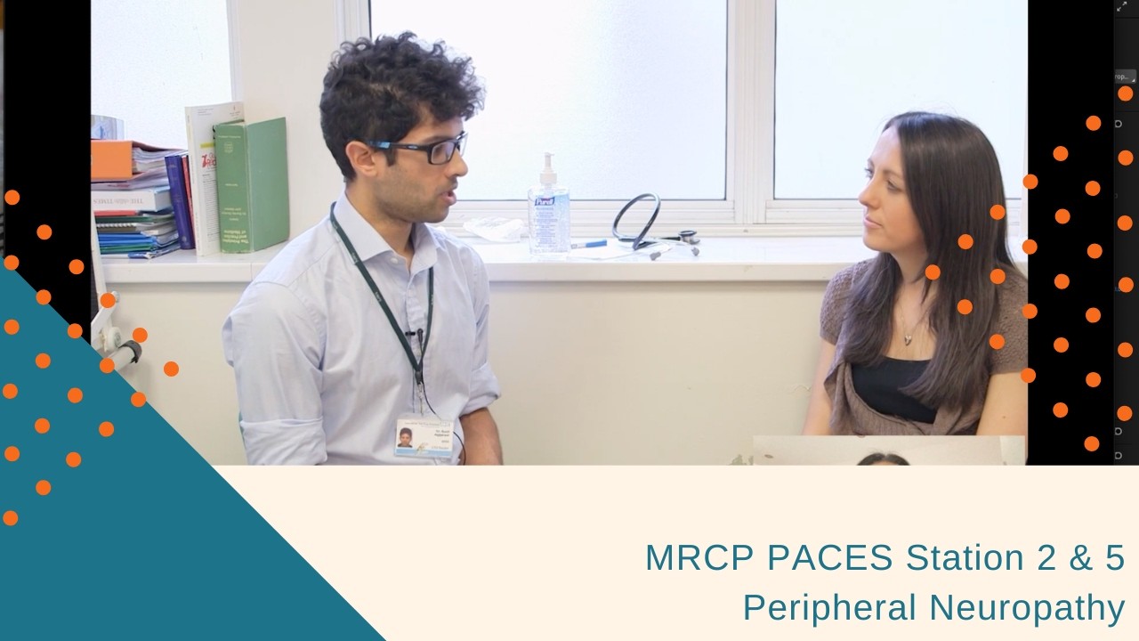 MRCP PACES Станции 2 и 5 - Реакция на периферическую нейропатию