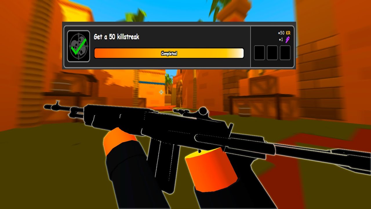 I Completed the 50 Killstreak Lunar Semi Challenge on Krunker